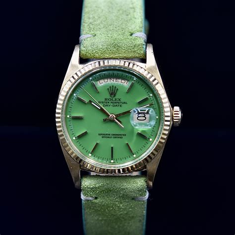 used green rolex|rolex green color.